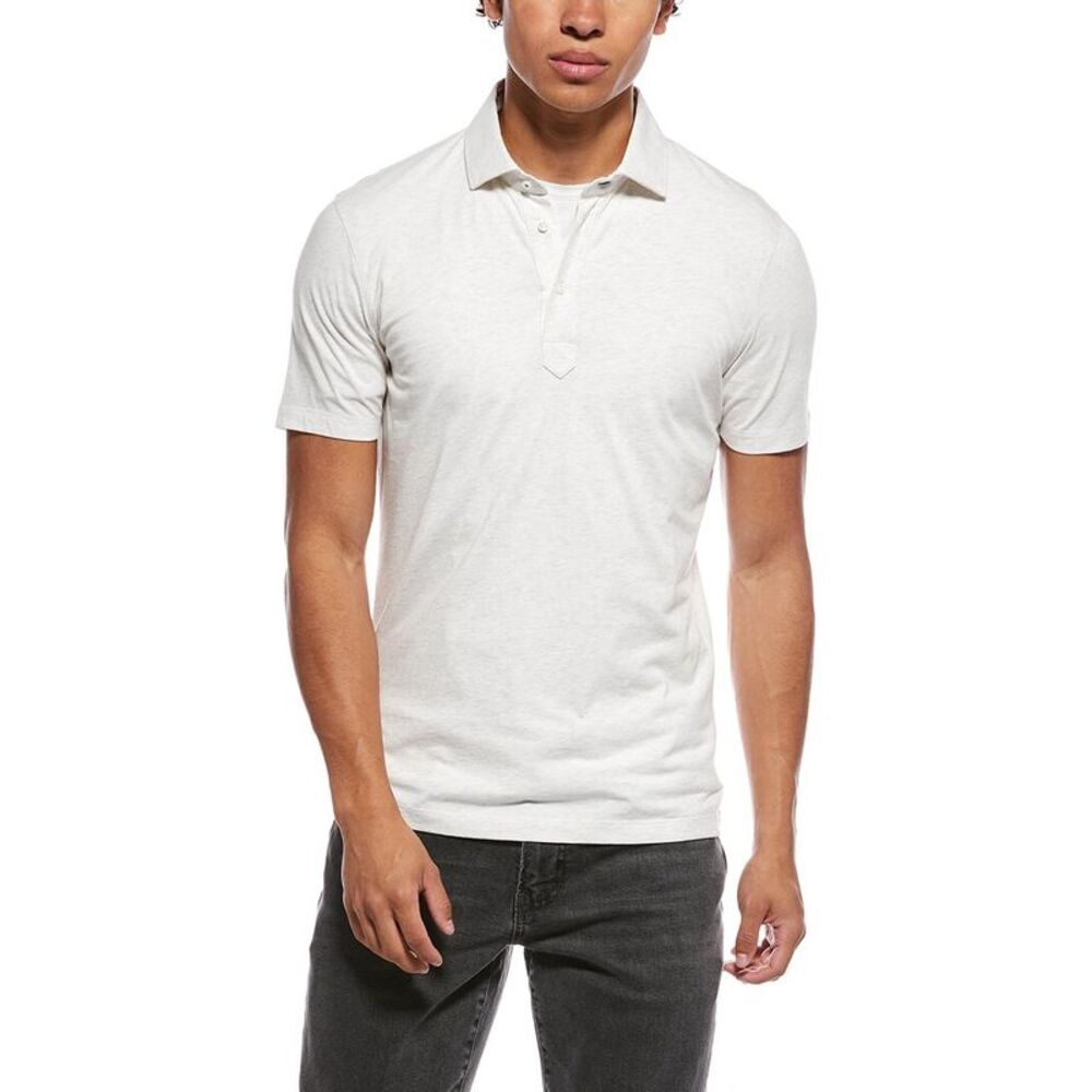 Brunello Cucinelli Mens  Polo Shirt, White